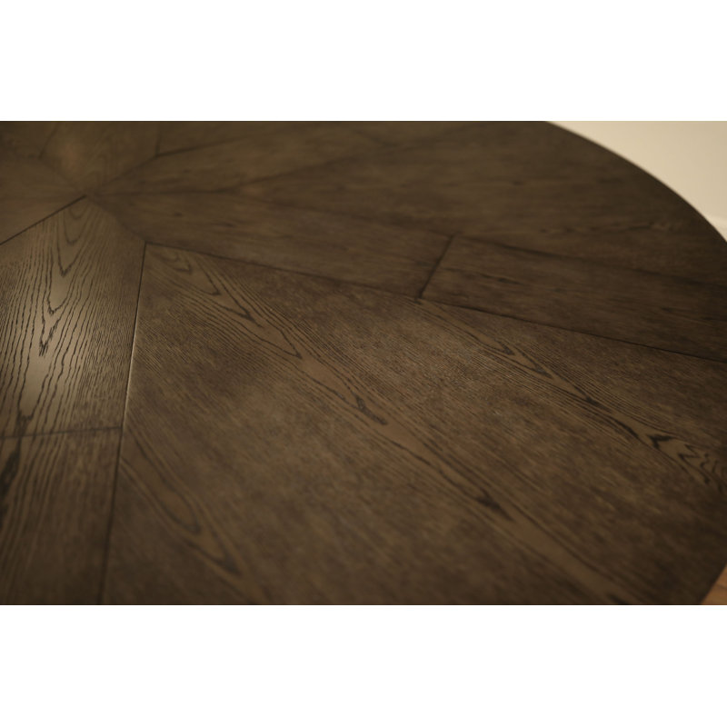 Jupe Mink Extendable Solid Wood Dining Table, Artisan Gray