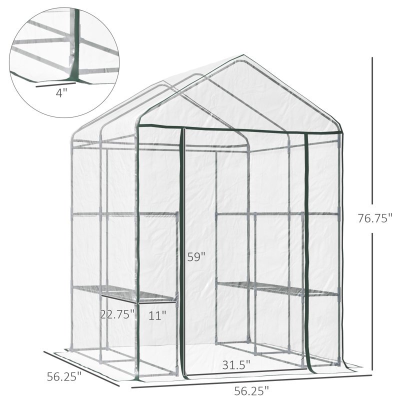 Ensemble de serre, serre portable