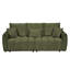 Chaise de salon en tissu 80,7 po: bois massif, 3 sièges, avec cadre en bois pour la maison avec: 80,7 po, confort de chambre à coucher