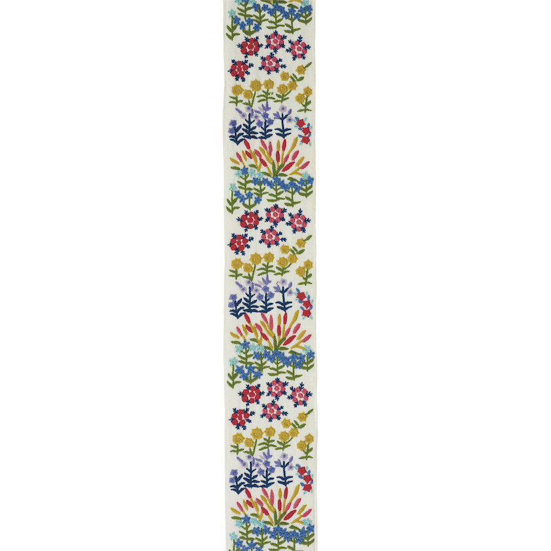 Lula Embroidered Tape, Black