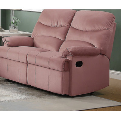 Causeuse inclinable luxueuse en velours 2 places