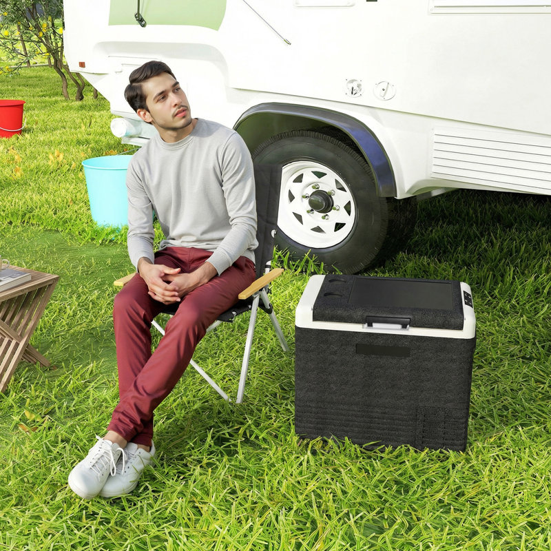 Réfrigérateur de voiture 12 volts, réfrigérateur électrique de voiture 53QT
