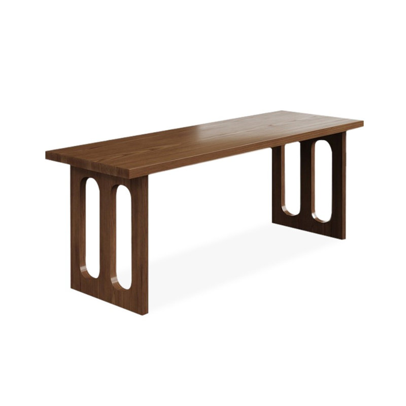 Bureaux rectangulaires en bois massif noyer clair, H 29,53 po x l 70,87 po x P 23,62 po