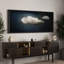 «Clouds Artistic Cloud Vintage Style Antique Retro Fine Art Colorful Room Extra Large Wall Decor», reproduction encadrée-96074451-111376745
