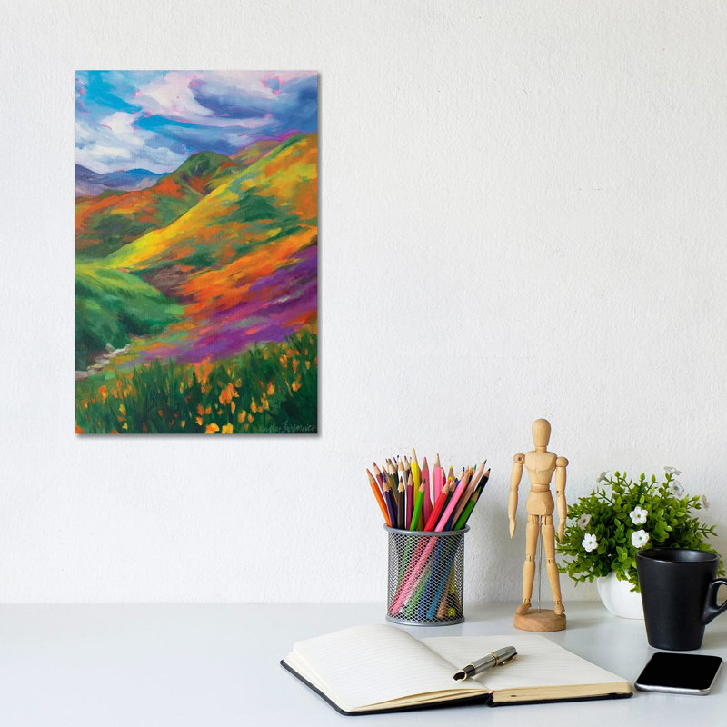 Rainbow Hills 1 Piece Wrapped Canvas Painting, 30.48cm H x 20.32cm W