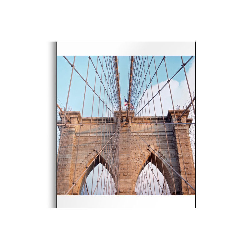 Impression sur toile, "Steemplix", pont de Brooklyn II par Alan Blaustein