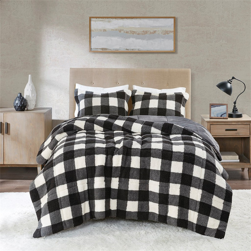 Ensemble d'édredon en duvet synthétique Sherpa