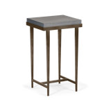 Wick Solid Wood Top Side Table