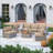 Euporie Wicker Fully Assembled 6 - Person Seating Group with Cushions-1500137382