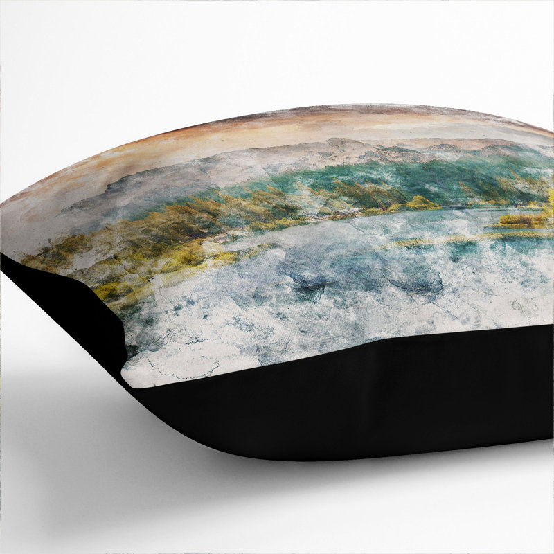 Square Cushion, 40cm H x 40cm W x 15cm D, Black