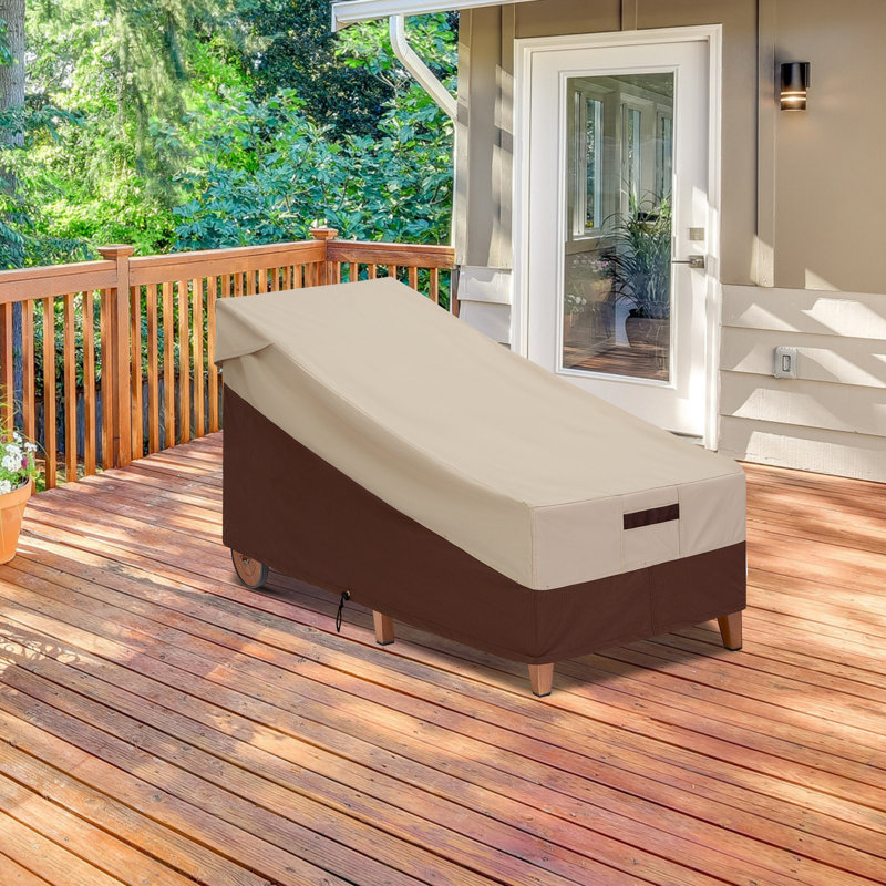 Housse respirante pour chaise longue de patio, H 30 po x l 28 po x P 70 po