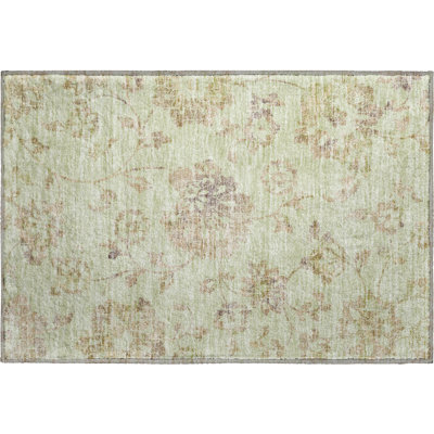 Premium Machine Washable Prisco Aloe Rug