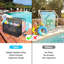 Serviteur de piscine en rotin PE noir avec double couche noire-891537736