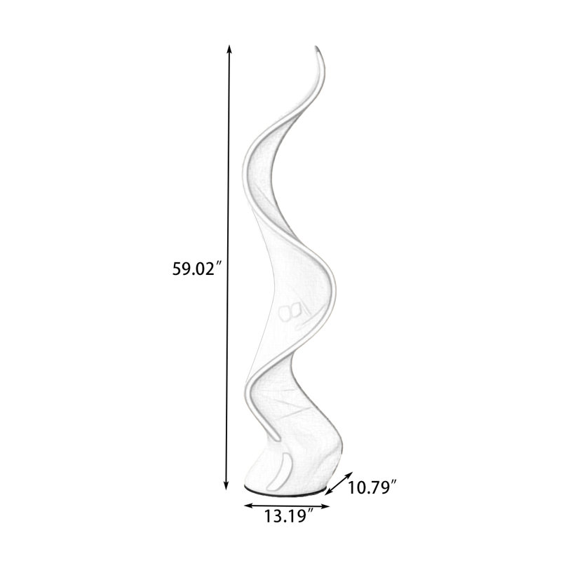 Lampes sur pied en plastique blanc
