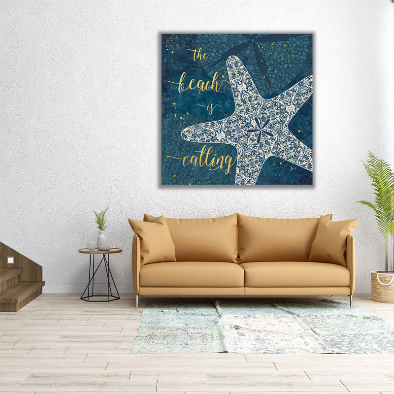 «Coastal Lace II», reproduction d'art sur toile, H 16 po x l 16 po