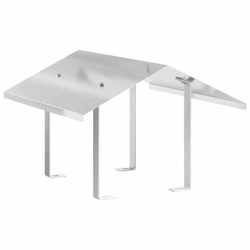 Chimney Hood Silver Stainless Steel, 37cm H x 50cm W x 60cm D