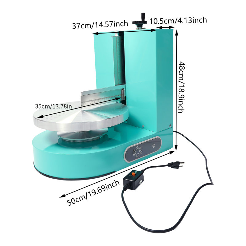Machine à glaçage professionnelle avec commande tactile LCD - Gâteaux réglables de 4 à 12 po, moteur de 320 tr / min, qualité commerciale