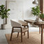 Chaise de salle à manger rembourrée en noyer Enzo