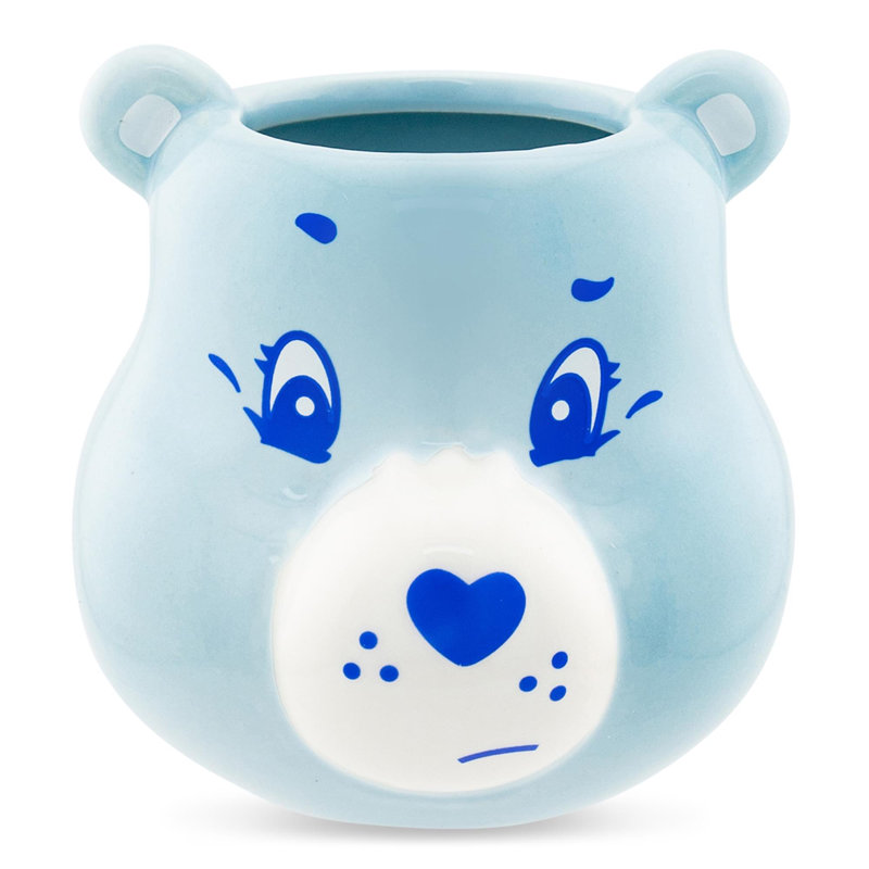 Petite tasse en céramique sculptée Care Bears Grumpy Bear | Peut contenir 3 onces
