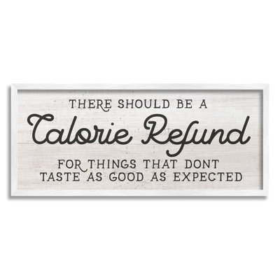 " Calorie Refund Don't Taste Good Funny Kitchen Phrase " by Daphne Polselli