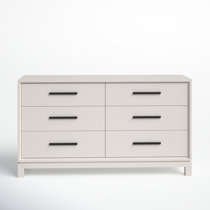 Muhsinah 5 Drawer 45 W Double Dresser Winston Porter Color: White