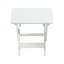 Table pliante Hips et 2 chaises, mobilier d'extérieur blanc rectangulaire pour chaise élégante