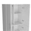 Armoire Hazel en mélamine avec 2 portes, 4 tablettes et 2 barres à vêtements-544775853
