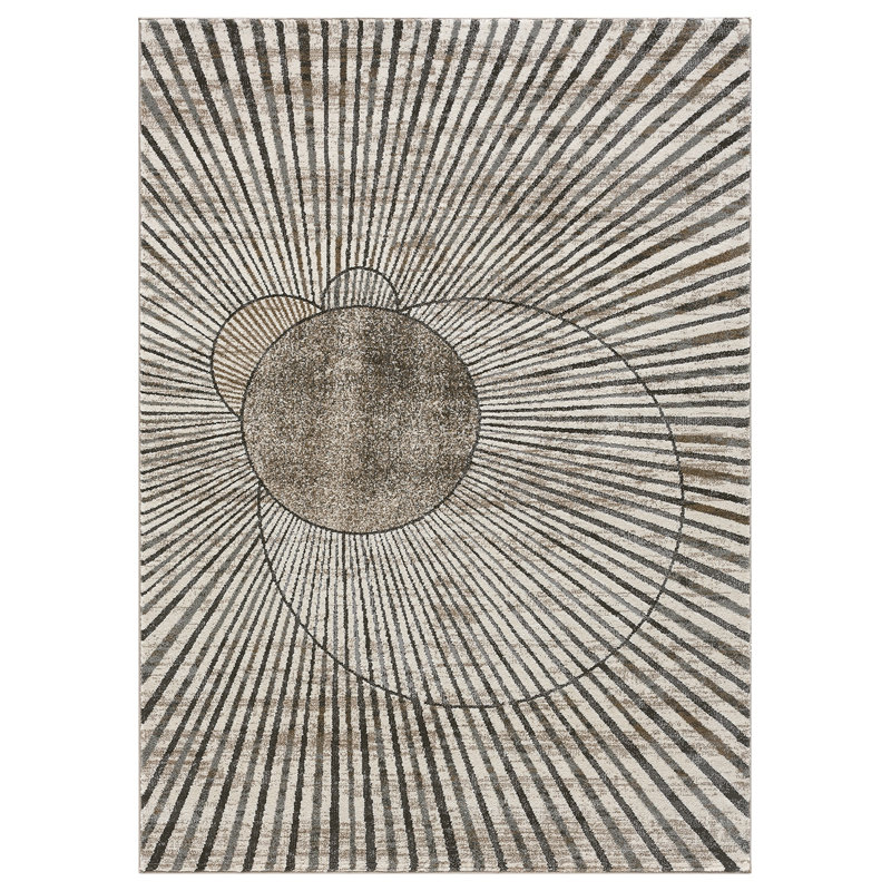 Modern Abstract Rug Contemporary 6X9 Area Rug For Living Room Carpet, Rectangle 7'3" x 9'10"