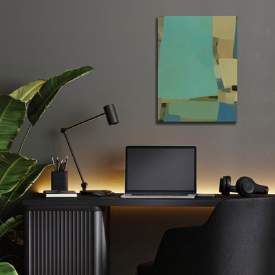 Art mural en verre Wrought Studio ™ «Arabesque 7» par Tamar Zinna