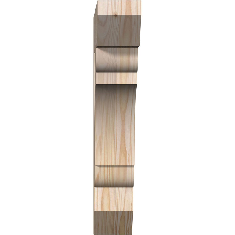 Support latté 3 1/2 "x P 16" x H 20 ", sapin Douglas, Douglas (lisse), H 20 po x l 3,5 po x P 16 po