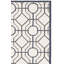 Tapis d'intérieur / extérieur crocheté à la main argent / ivoire / noir Naya-23046942