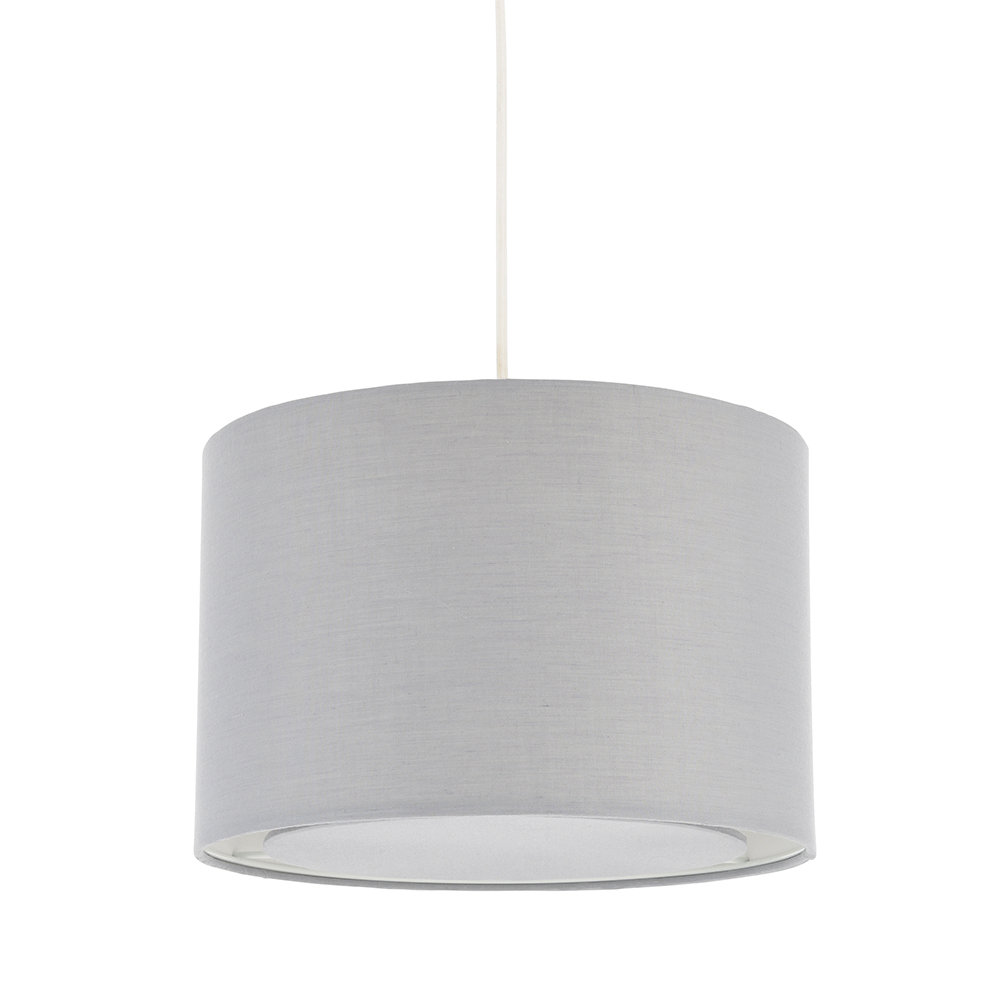 Rackhams Light/Grey Kentaro Small Pendant Shade Dove - Image 2