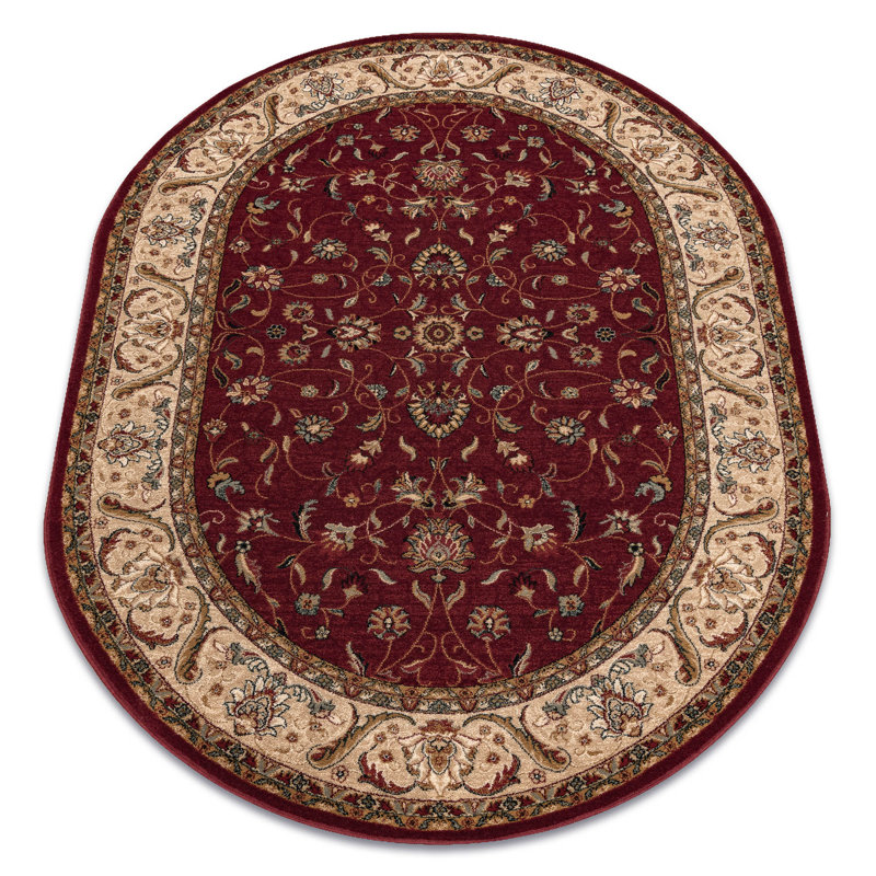 Oval Oriental Wool Area Rug, Oval 170 x 235cm