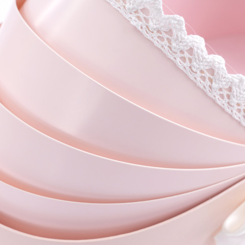 10 paniers décoratifs, Rose