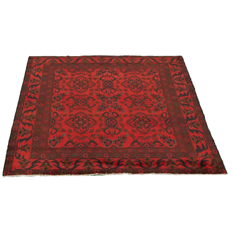 Tapis de zone en laine 5 pi 1 po x 6 pi 4 po à la main one-of-kind-noué la 2010s esari turque Alarick