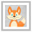 «Cheery Fox», impression sur papier-47842082-47842075