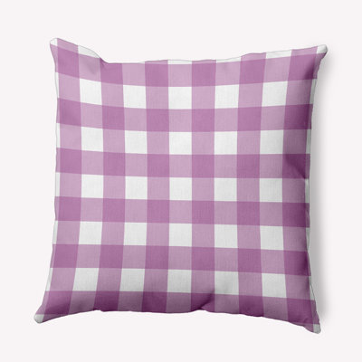 Checkered Reversible Throw Pillow