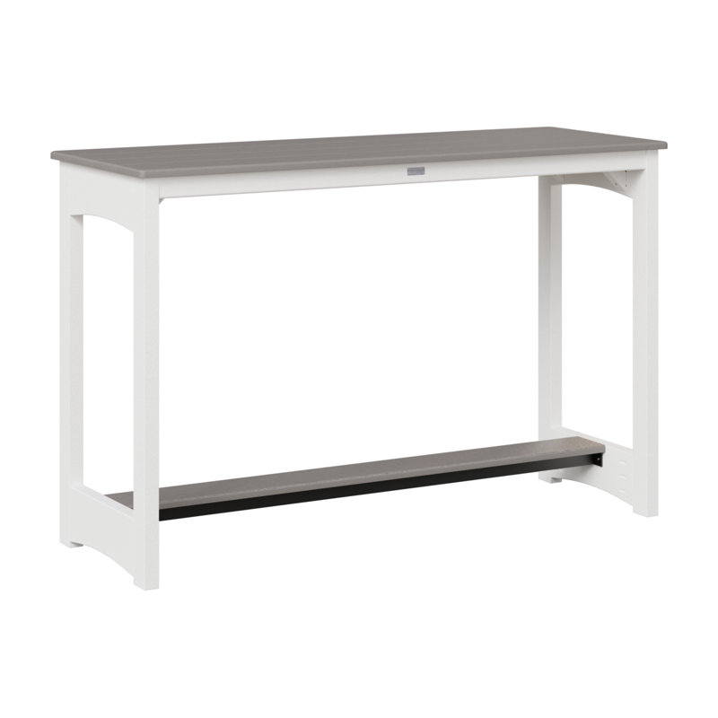 Berlin Gardens Balcony Counter Height Table, Light Gray, 35.5" H x 60" W x 22" D