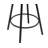 3-Piece Modern Round Bar Stool Set With Solid Wood Base Table And 2 Upholstered Counter Stool With Arms And Backrests With Footrest Metal Frame For Kitchen Island, Coffee Bar.-123820452