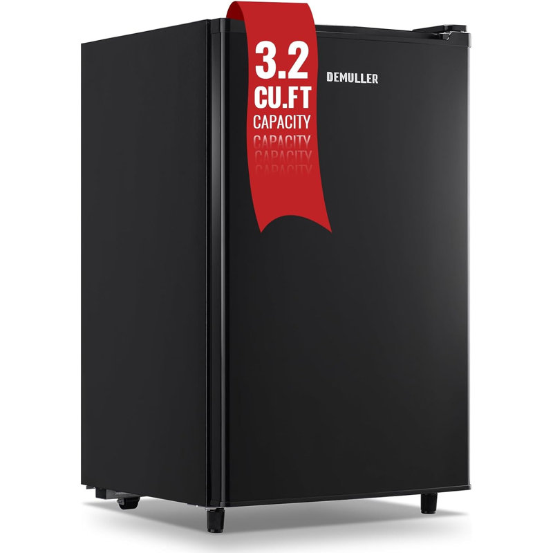 DEMULLER 3.2 Cubic Feet Upright Freezer, Black