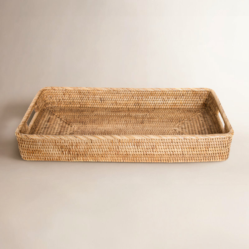 Ilonka Rattan Tray, Honey Brown