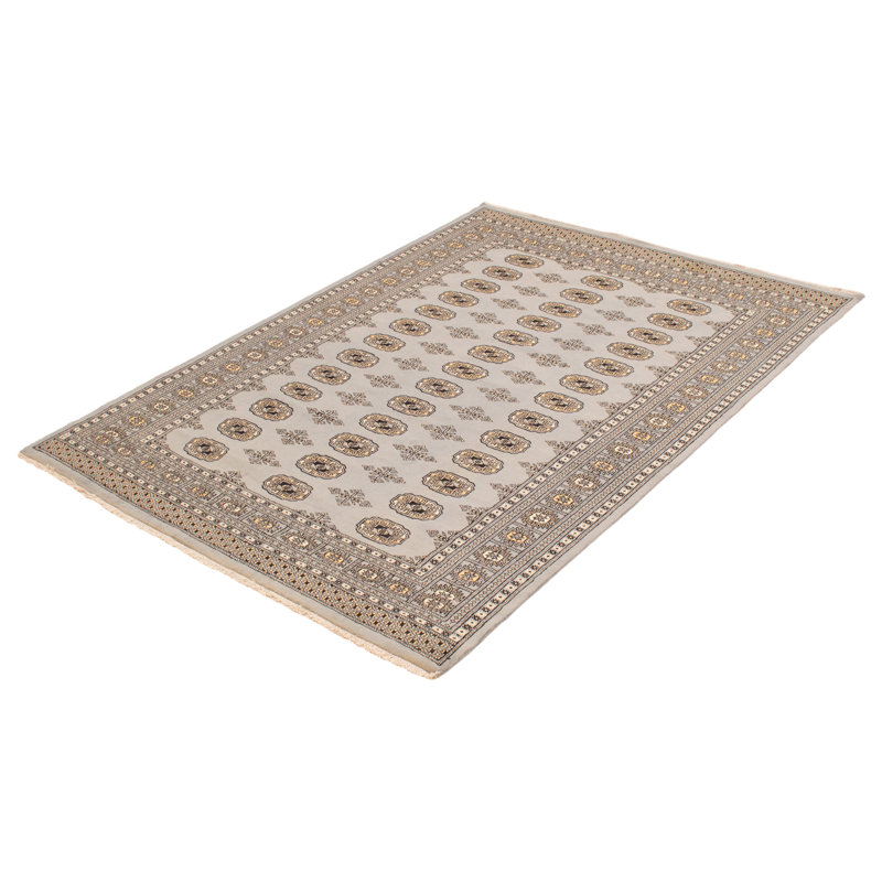 Tapis gris 6 pi 1 po x 8 pi 6 po Finha Peshawar Bokhara