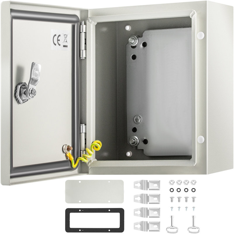 Boîtier en acier NEMA, boîtier électrique en métal NEMA 4X de 20 x 16 x 8 po, résistant à l'eau et à la poussière IP66, convient à une utilisation intérieure et extérieure, avec plaque de montage incluse