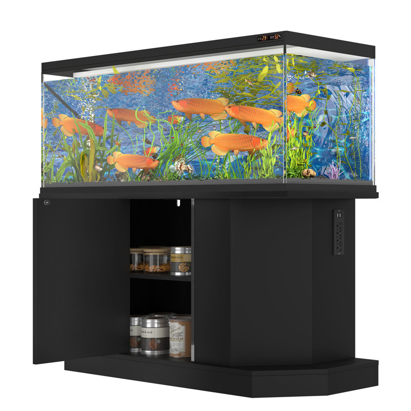 Support pour aquarium moderne 55-75 gallons avec prise de courant