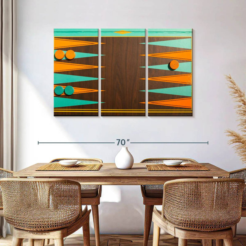 Senne Backgammon Board, 36" H x 57" W