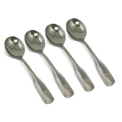 4 Pc Stainless-Steel Heavy-Duty Dinner Utensil