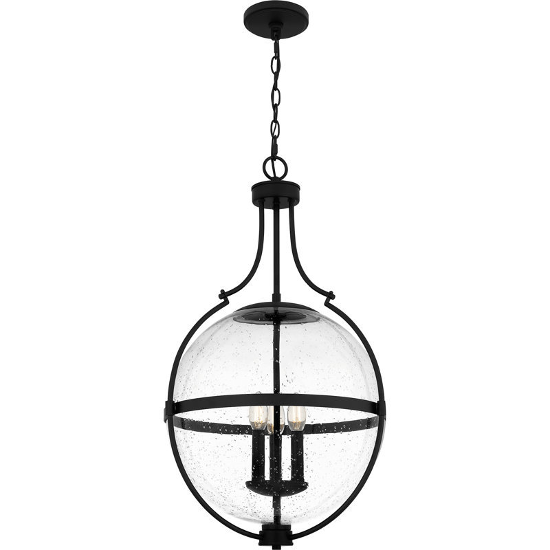 Abrakata 3-Light Pendant Light, Matte Black