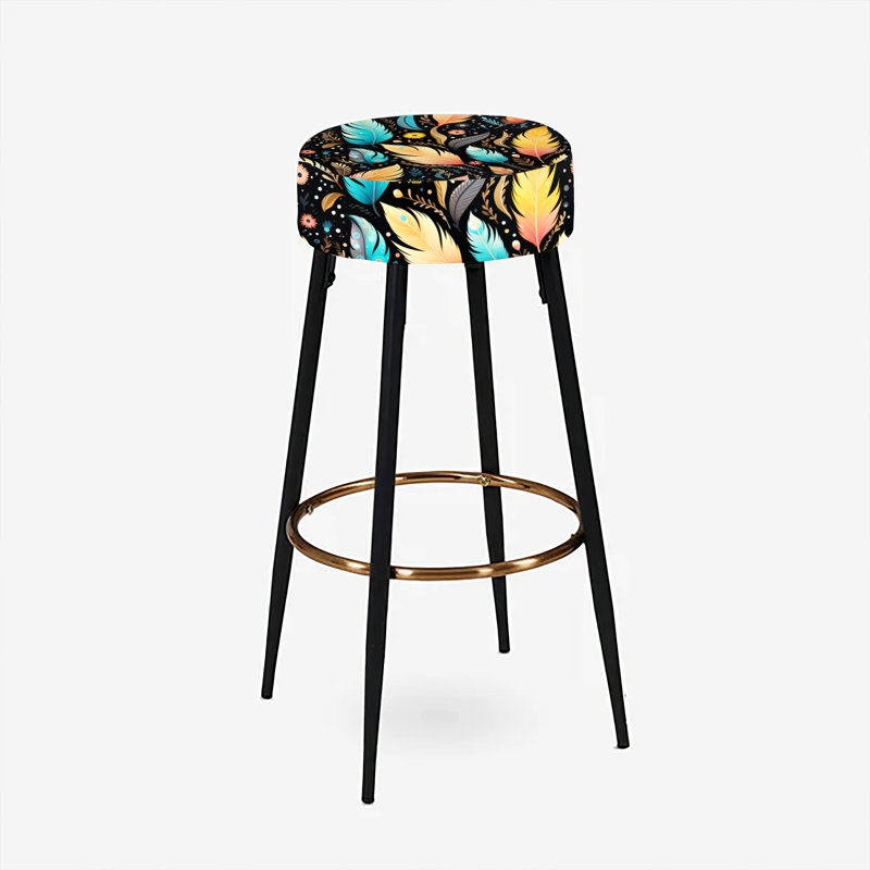 Ensemble de 2 tabourets de bar style bohème éclectique