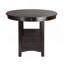Table de salle à manger à finition comptoir en cerisier foncé avec rallonge et base de rangement 1 pièce-122056800