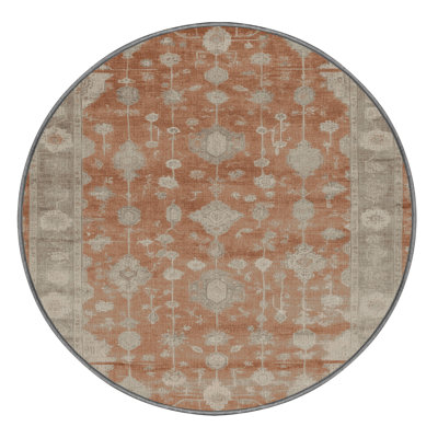 Machine Washable Overdyed Grey Area Rug